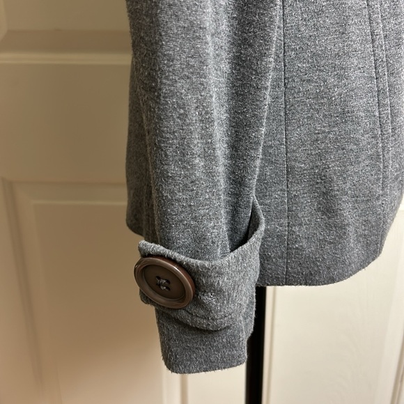 BAILEY 44 Grey Double Breasted Jacket with Pockets, Size XS, Pit to Pit 16” - Picture 5 of 9